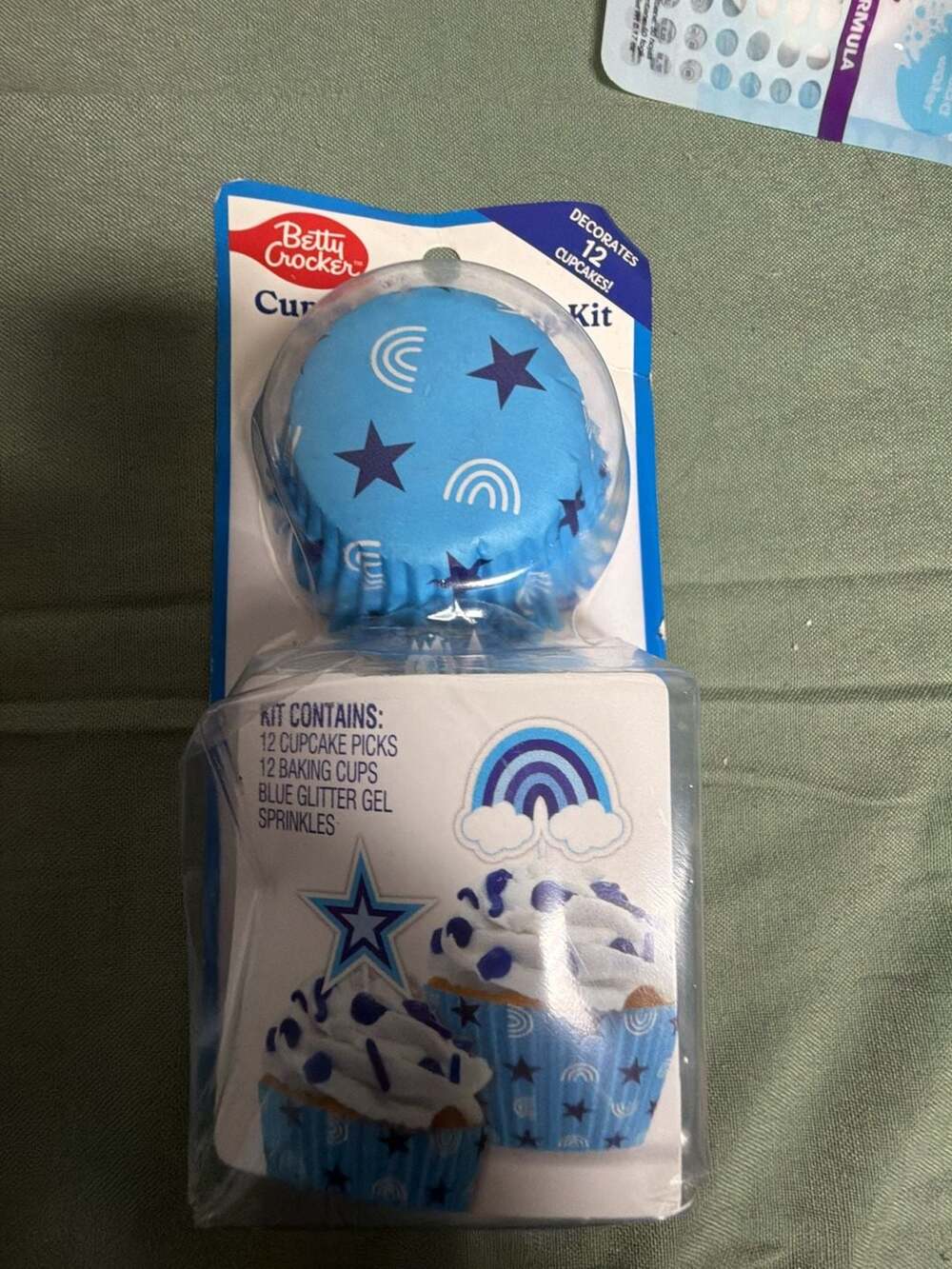Betty Crocker Blue Star and Rainbow Cupcake Decorating Kit